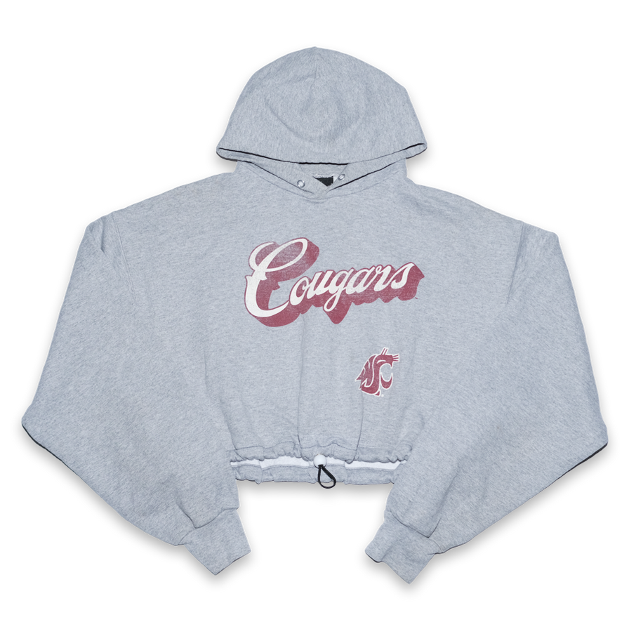 Vintage Women's Cougars Cropped Hoody Onesize