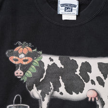 Vintage Cow Sweater Medium