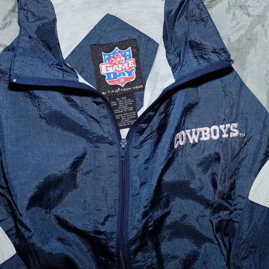 Vintage Dallas Cowboys Track Jacket Large - Double Double Vintage