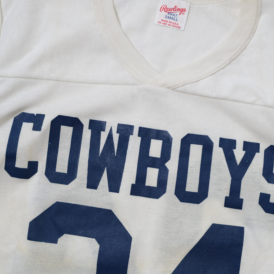 Vintage Deadstock Dallas Cowboys V-Neck T-Shirt Small