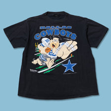 Vintage 1993 Dallas Cowboys Flintstones T-Shirt XLarge