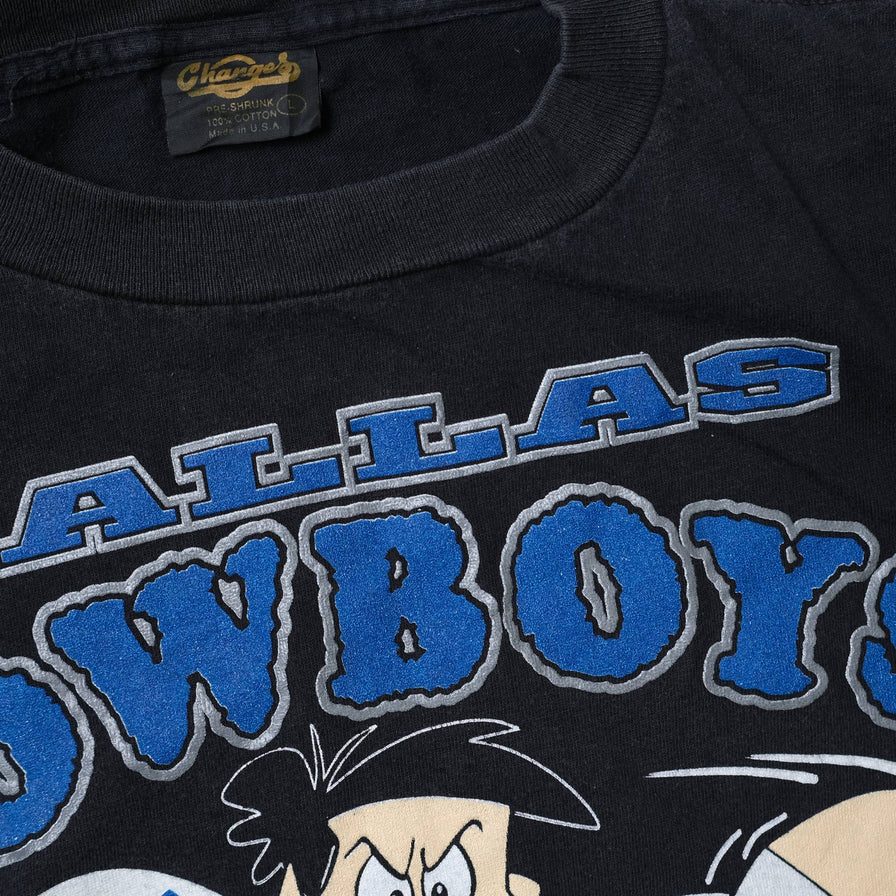 Vintage 1993 Dallas Cowboys Flintstones T-Shirt XLarge