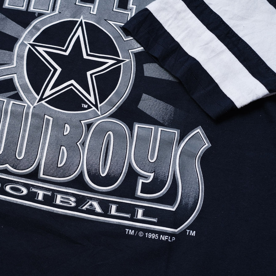 Vintage 1995 Dallas Cowboys V-Neck T-Shirt XLarge