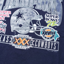 Vintage 1995 Dallas Cowboys Super Bowl T-Shirt XLarge