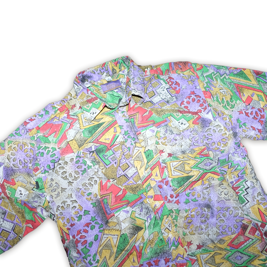 Vintage Pattern Shirt Large - Double Double Vintage