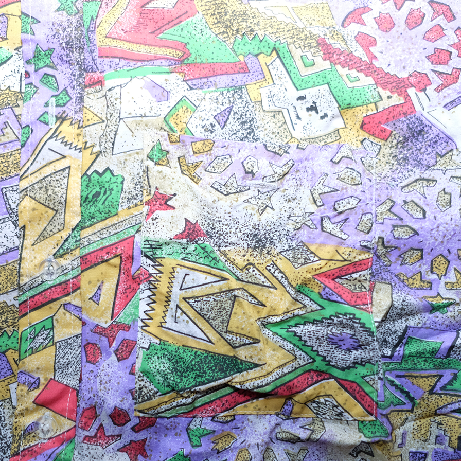 Vintage Pattern Shirt Large - Double Double Vintage