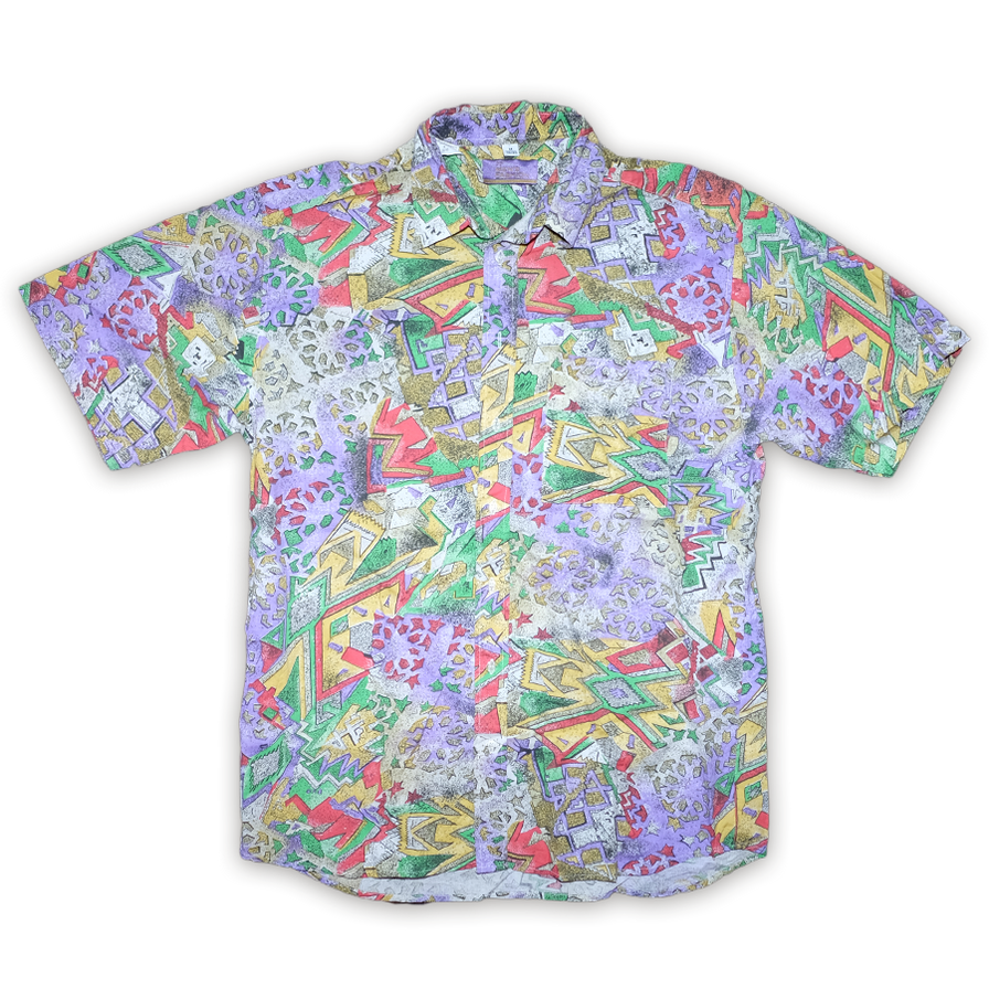 Vintage Pattern Shirt Large - Double Double Vintage