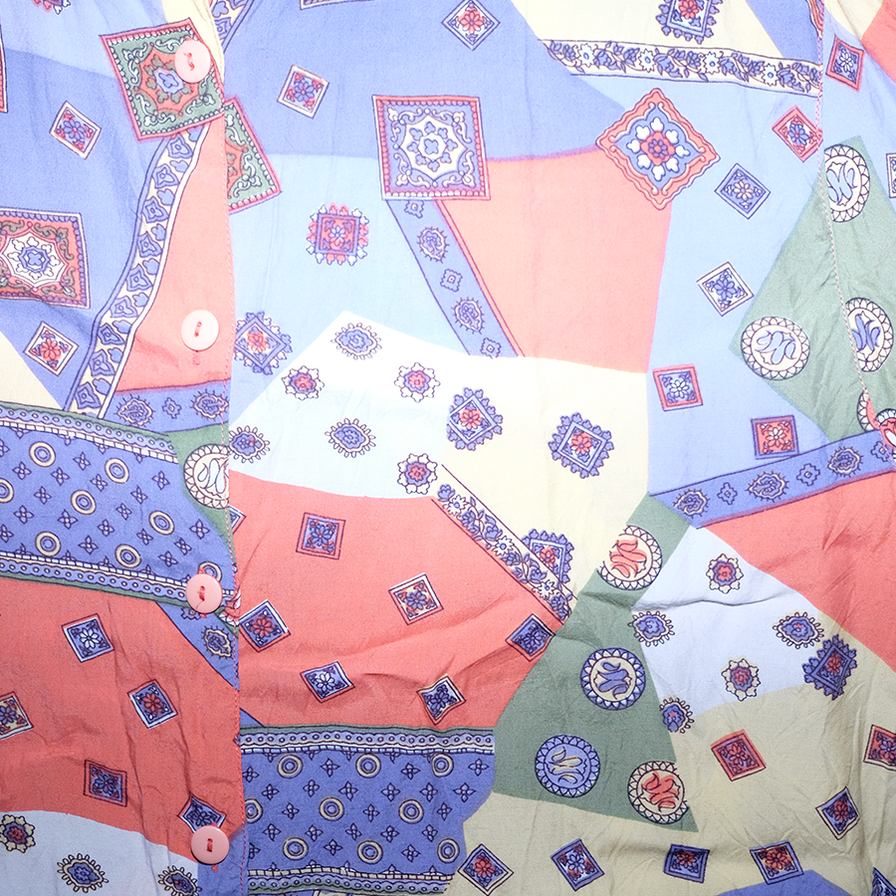 Vintage Pattern Shirt XLarge - Double Double Vintage