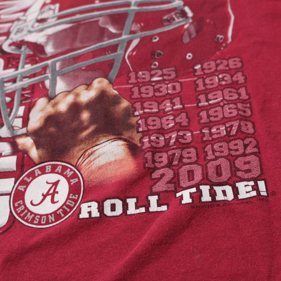2009 Alabama Crimson Tide T-Shirt Medium