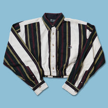 Vintage Women's Cropped Vertical Striped Shirt Onesize