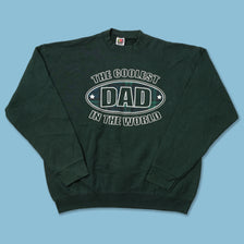 Vintage Coolest Dad Sweater XLarge
