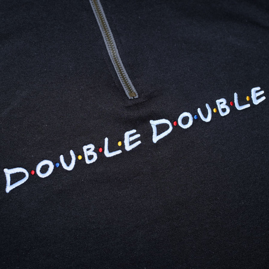 Double Double Friends Q-Zip Sweater - Double Double Vintage