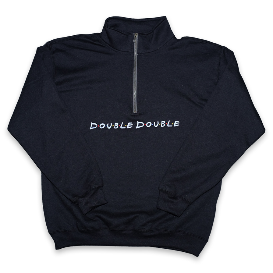 Double Double Friends Q-Zip Sweater - Double Double Vintage