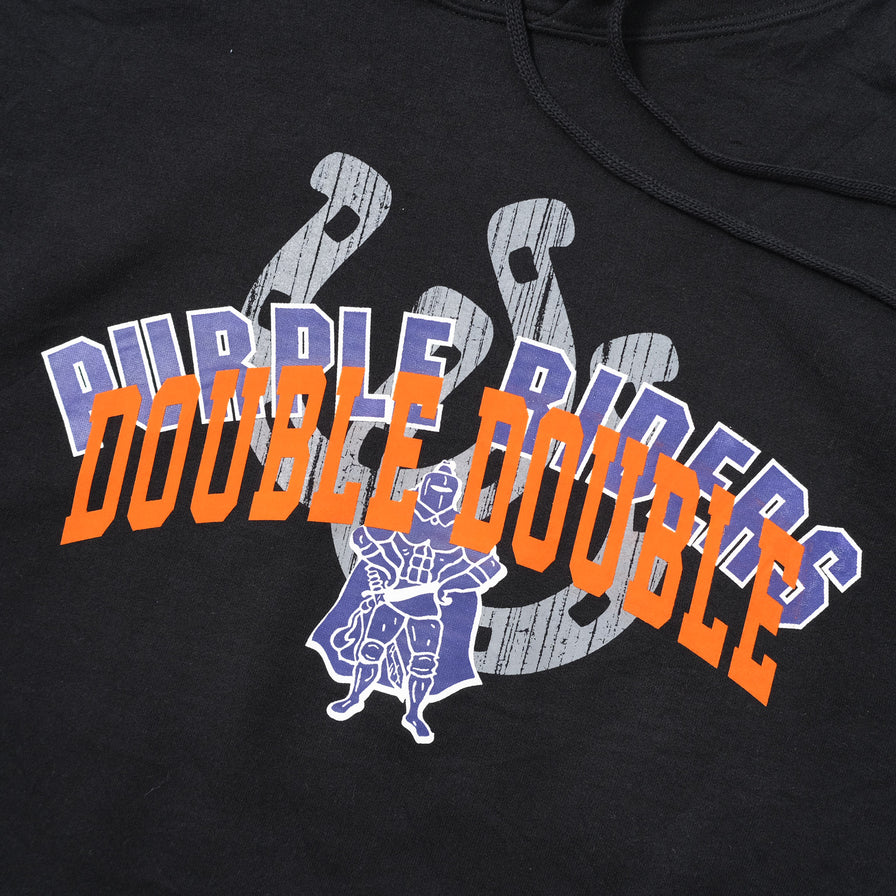 Double Double Purple Riders Hoody Large
