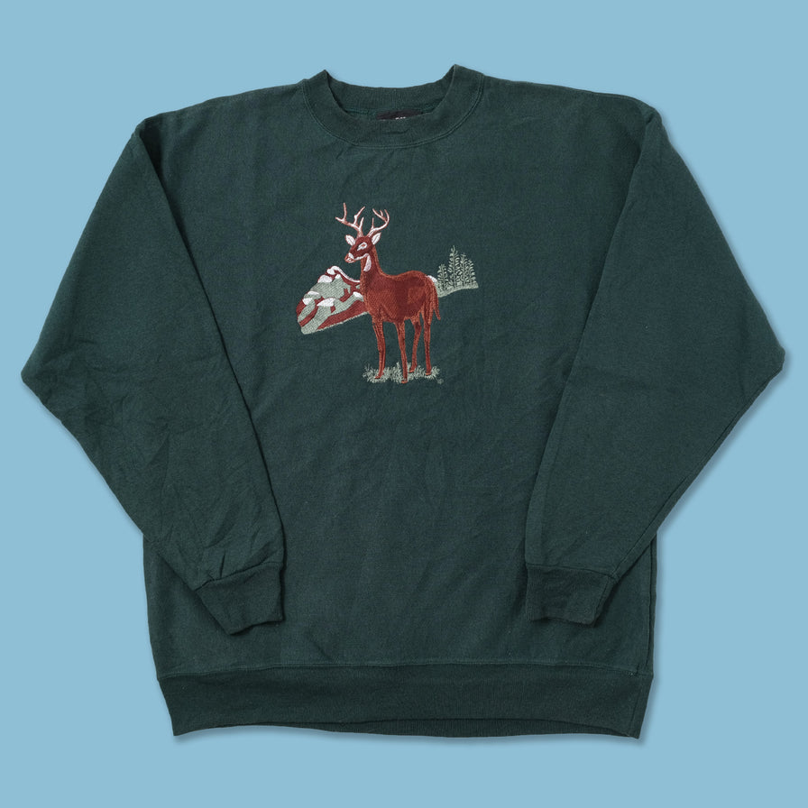 Vintage Deer Sweater XLarge
