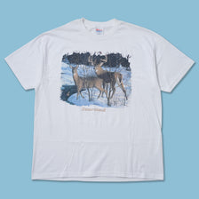 Vintage Startled Deer T-Shirt XLarge