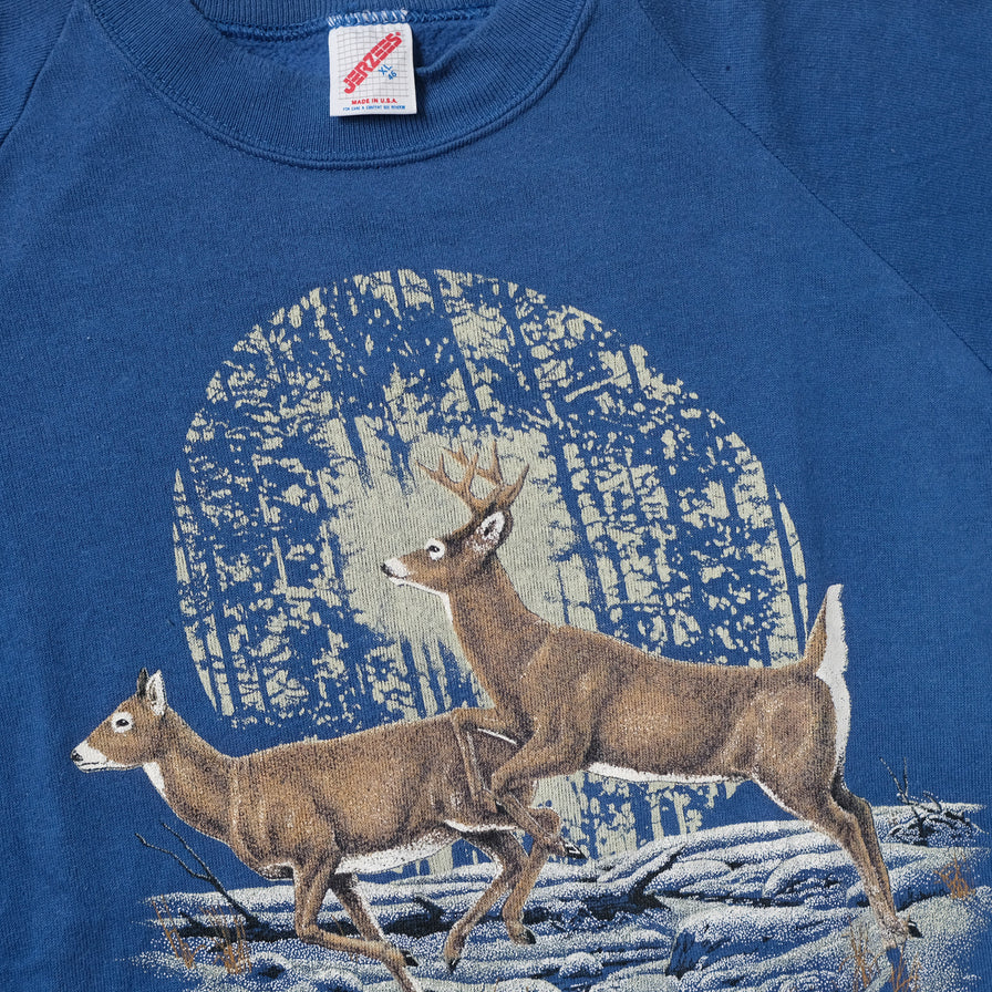 Vintage Deer Sweater Large