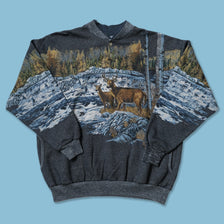 Vintage Deer Sweater Medium