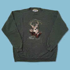 Vintage Deer Sweater XLarge