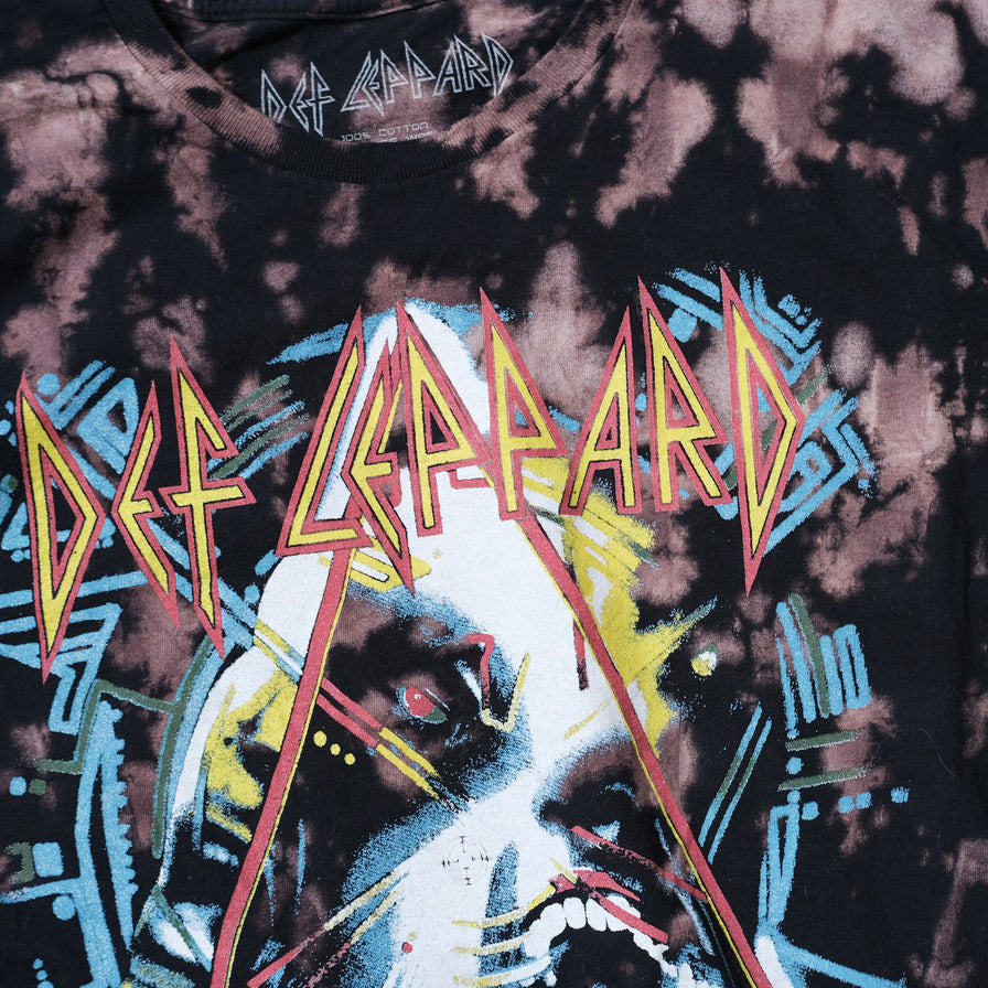 Def Leppard Tie Dye T Shirt XLarge XXL Double Double Vintage