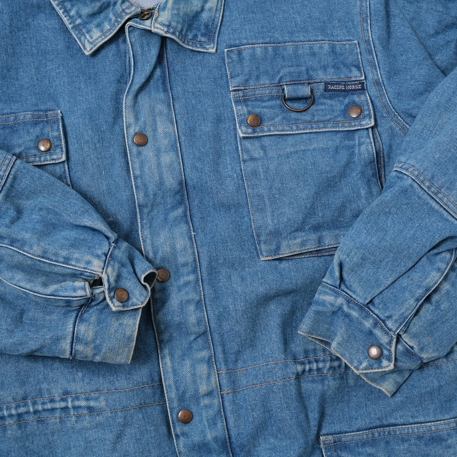 Vintage Padded Denim Jacket Large