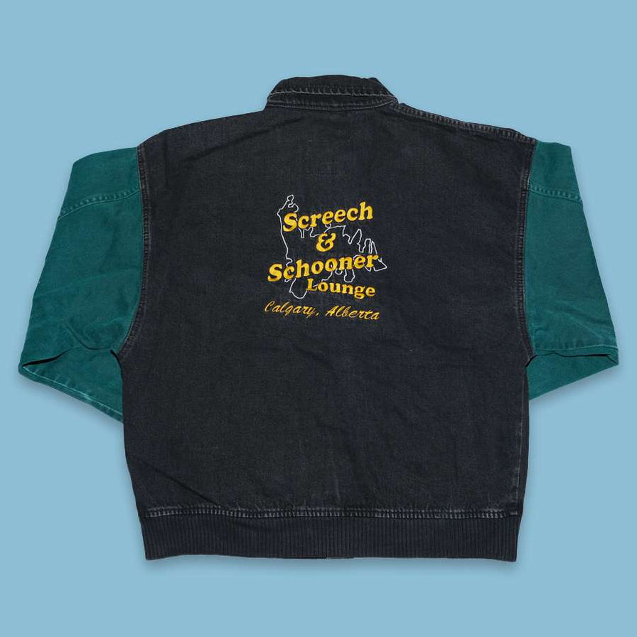 Vintage Denim College Jacket Medium