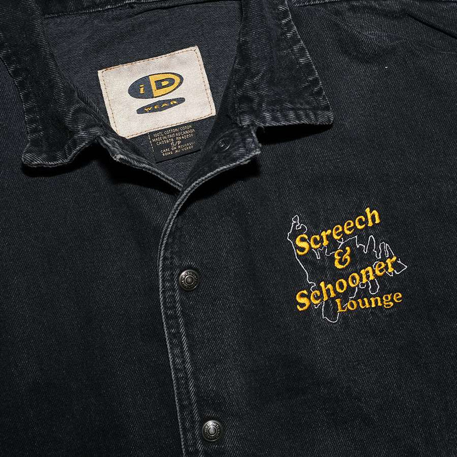 Vintage Denim College Jacket Medium