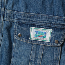 Vintage Fur Denim Jacket XLarge