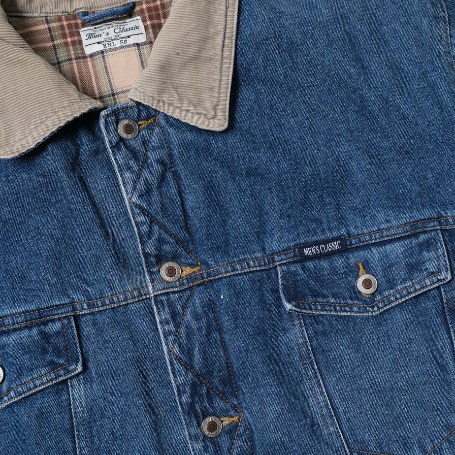 Vintage Padded Denim Jacket XLarge