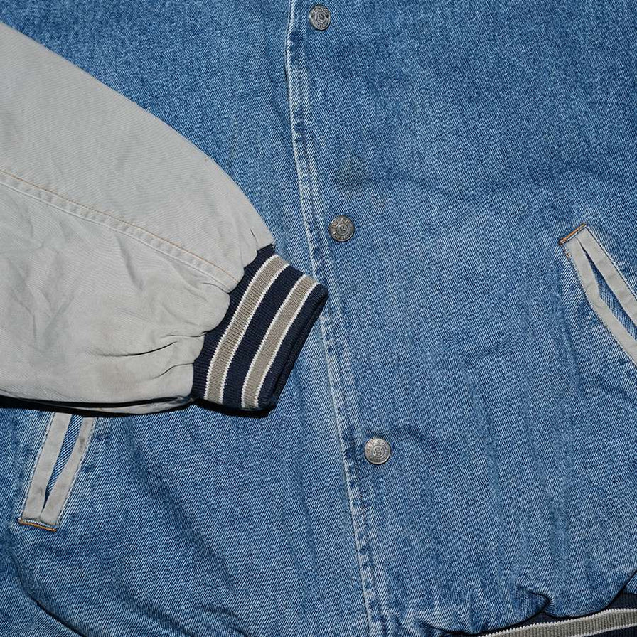 Vintage Denim College Jacket XLarge
