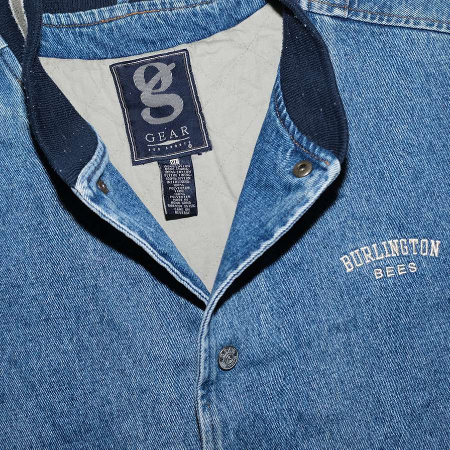 Vintage Denim College Jacket XLarge