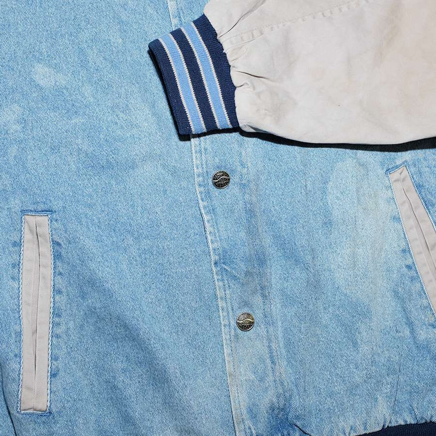 Vintage Denim College Jacket XLarge