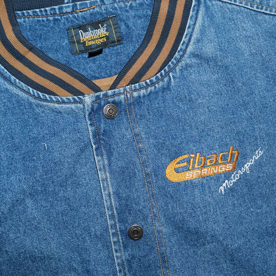 Vintage Denim College Jacket XLarge