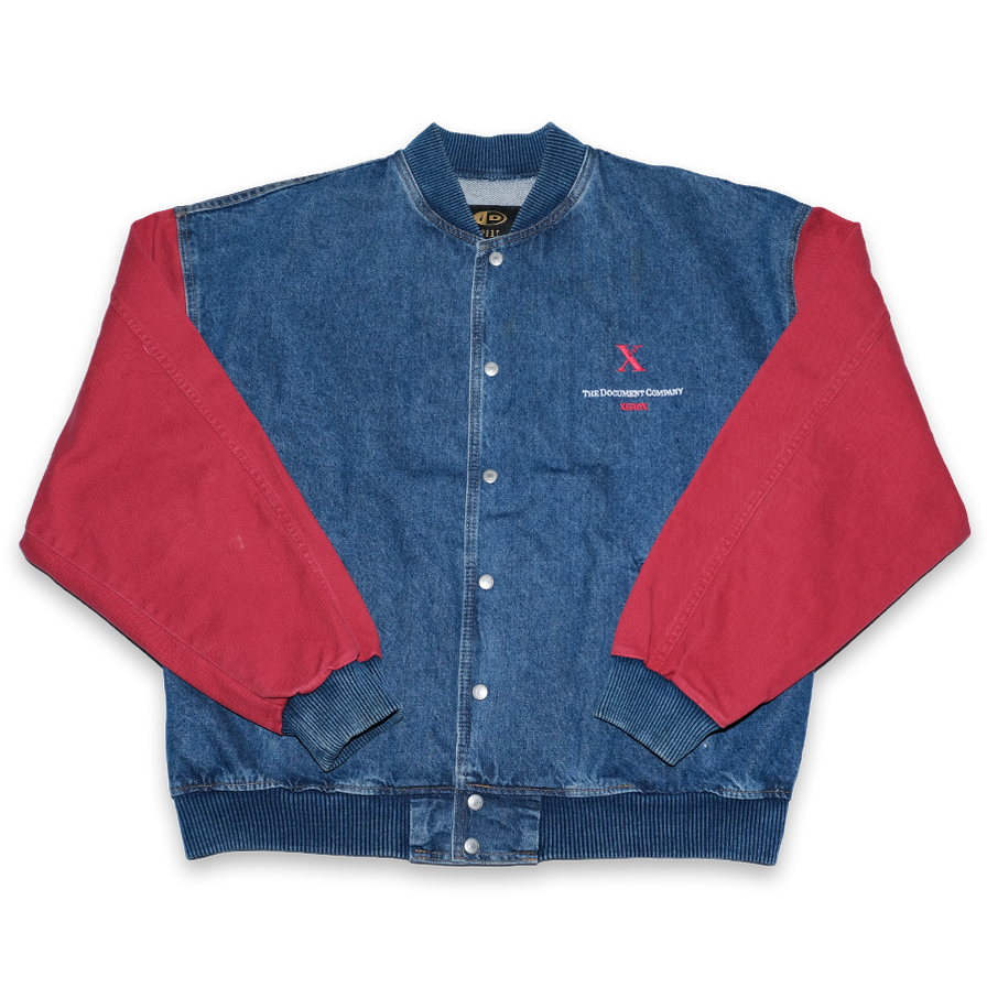 Vintage Denim College Jacket Large / XLarge