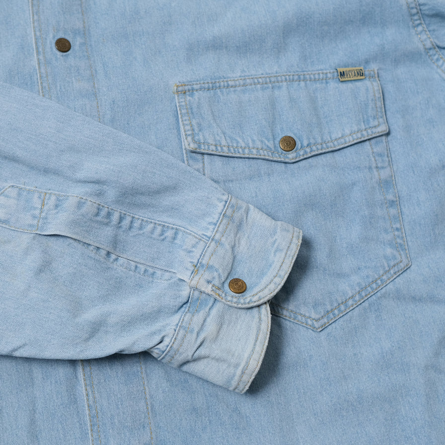 Vintage Mustang Denim Shirt Medium / Large
