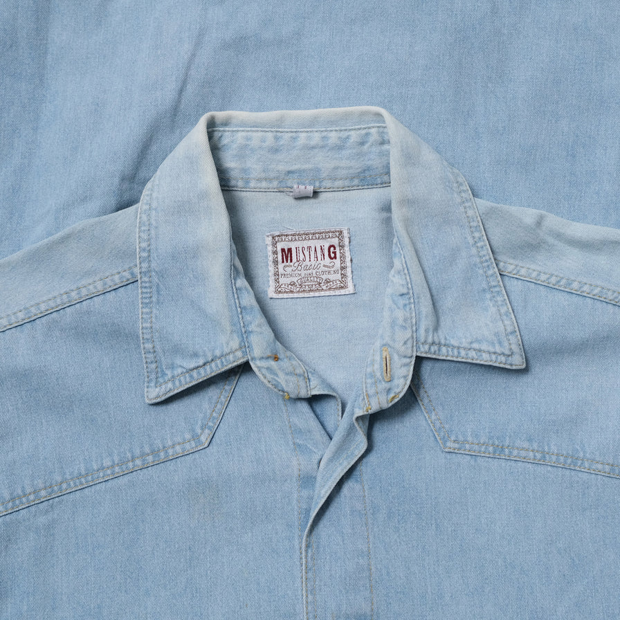 Vintage Mustang Denim Shirt Medium / Large