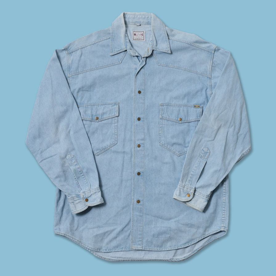 Vintage Mustang Denim Shirt Medium / Large