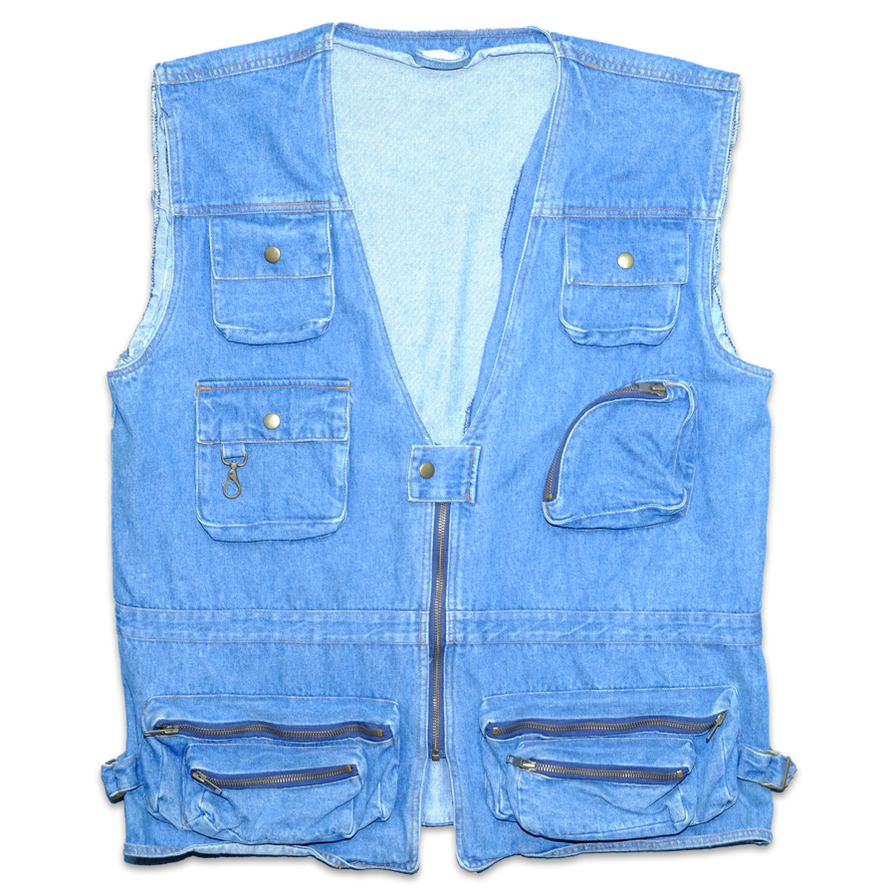 Vintage Denim Vest XLarge - Double Double Vintage