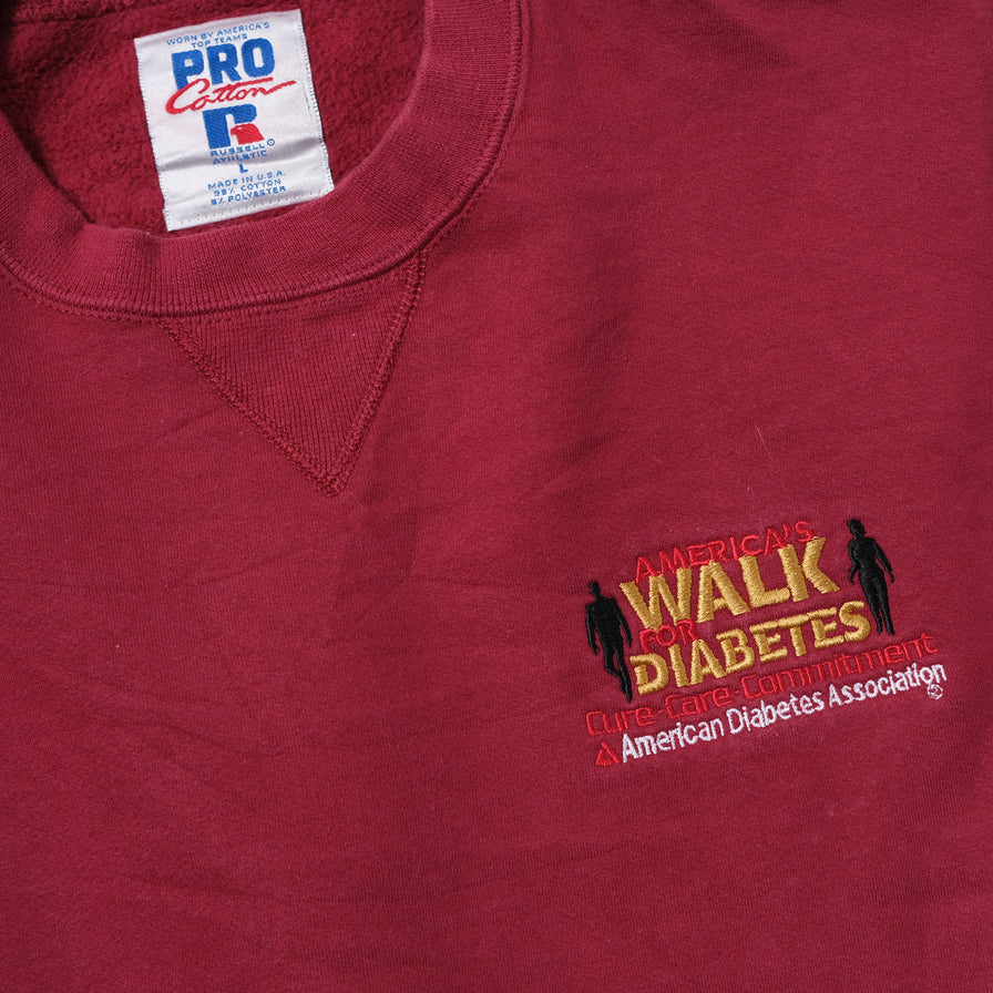 Vintage Diabetes Walk Sweater Large