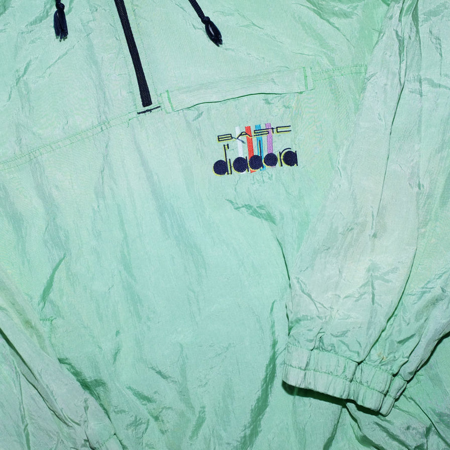 Vintage Diadora Hooded Windbreaker Large