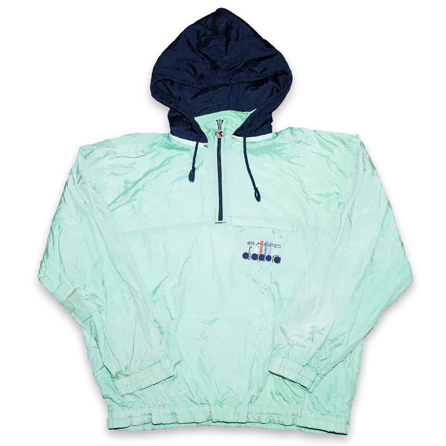 Vintage Diadora Hooded Windbreaker Large