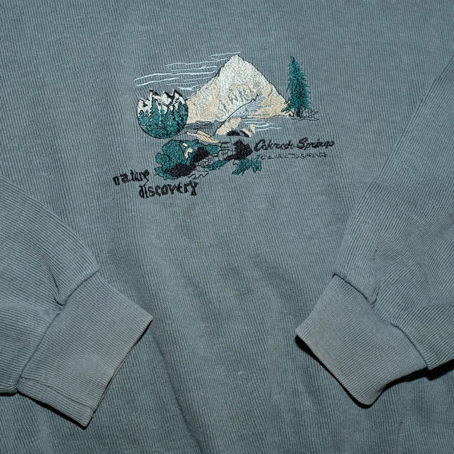 Vintage Nature Discovery Sweater Large - Double Double Vintage