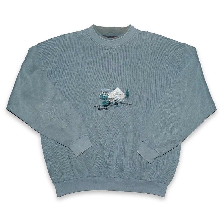 Vintage Nature Discovery Sweater Large - Double Double Vintage