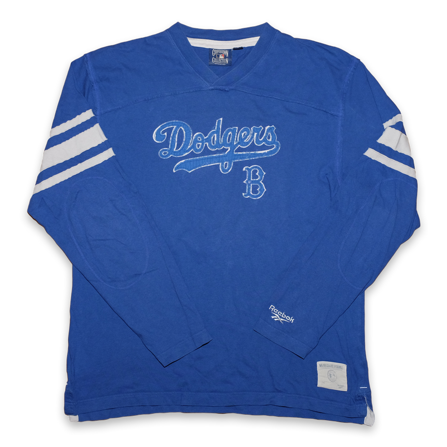 Reebok Dodgers Baseball Longsleeve Large - Double Double Vintage