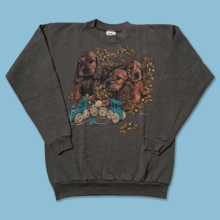 Vintage Dog Sweater Medium