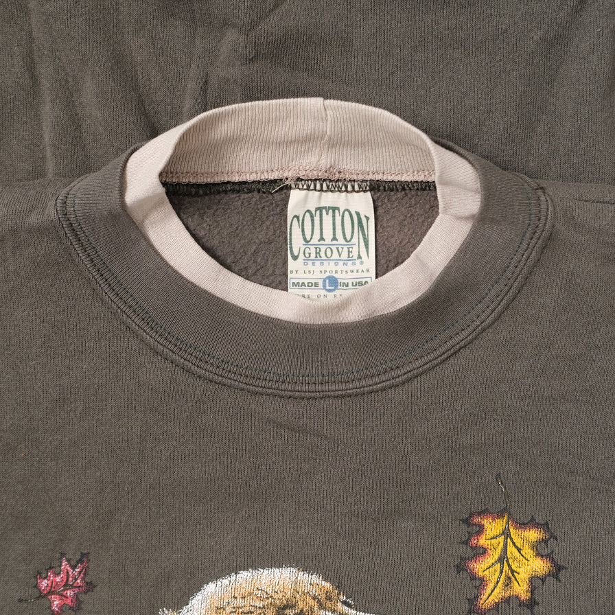 Vintage Dog Sweater Medium