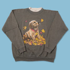 Vintage Dog Sweater Medium