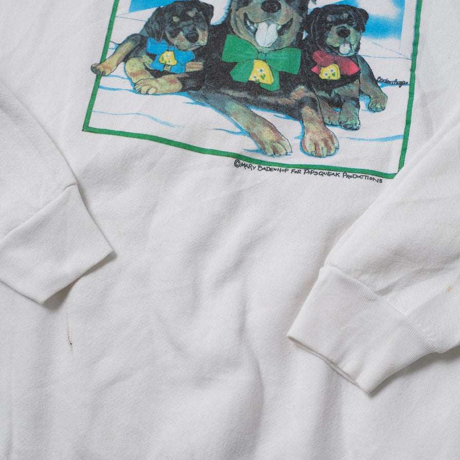 Vintage Dog Sweater Large