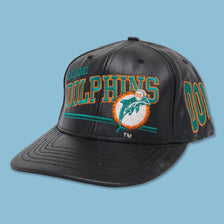 Vintage Deadstock Miami Dolphins Leather Snapback