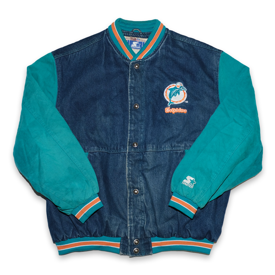 Dolphins starter jacket sale